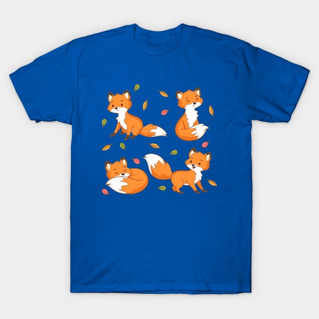 Foxes T-Shirt by Mako Design 